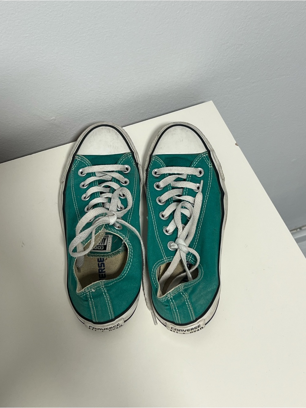 Converse Women’s Low Top Sneakers in Teal Green